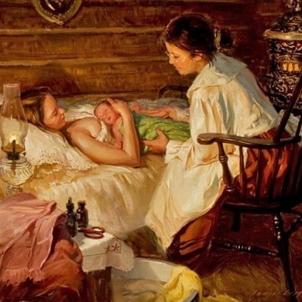 Мам я стану акушеркой…